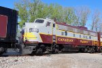 CP 1401 along for the ride with 2816, as well as sister 4107 behind